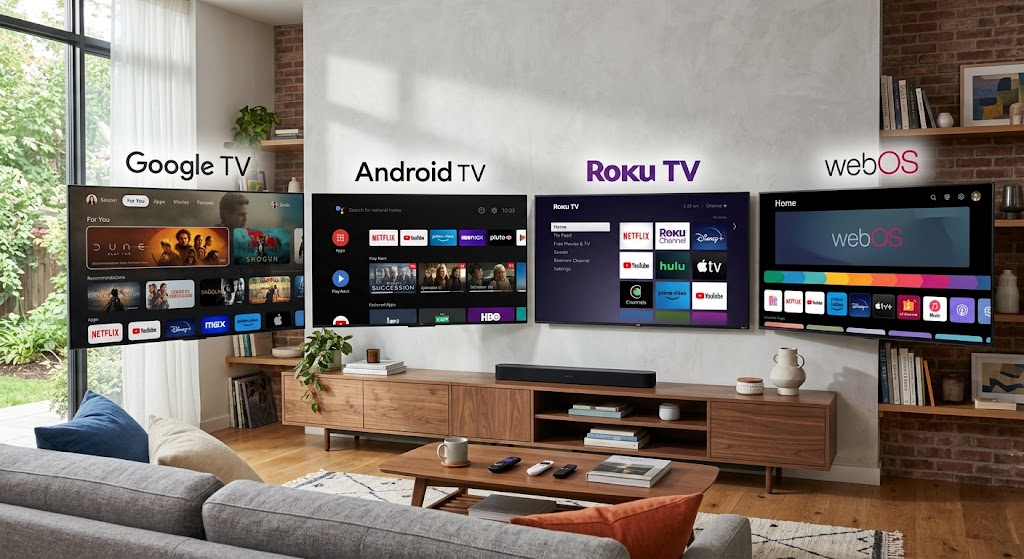 Google TV vs Android TV vs Roku TV vs webOS: cuál es mejor